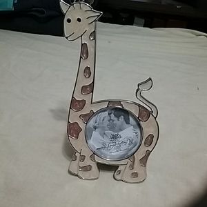 Enamel giraffe picture frame
